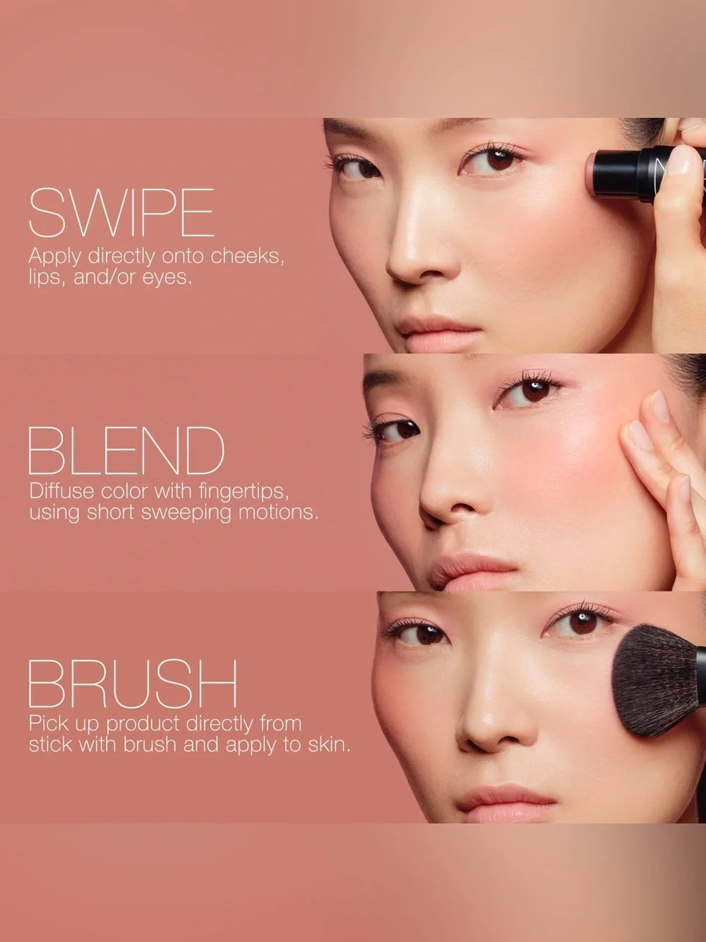 Dazed NARS The Multiple Eyes + Lips + Cheeks Peachy Brand New In Box Full Size